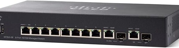 SF352-08 Cisco Managed Switch, 8 10/100 Ports ....