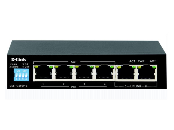 DES-F1006P-E Switch D-Link 6-Port 10/100 Long ....