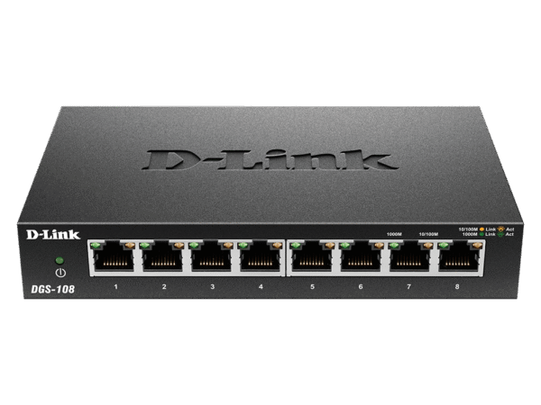 DGS-f108 Switch D-Link 8-Port Unmanaged