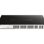 D-Link DGS-1210-28P Smart Managed PoE Switch, 28-Port Gigabit with 4 x SFP Combo ports