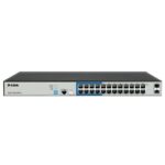 D-Link DGS-F1210-26PS-E Managed Long Range PoE+ Switch, 24 ports + 2 Gigabit SFP Ports