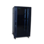 ABC Rack 22U, Floor Cabinet, 600 x 600 mm, front Door of Tempered Safety Glass