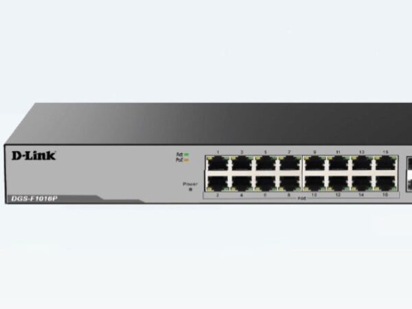 D-link DGS-F1016P 16 Port Gigabit Unmanaged POE Switch with 2 SFP ports 250 watts
